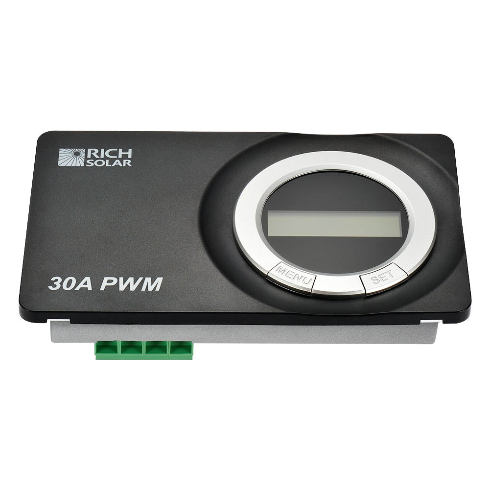 30 AMP SOLAR CHARGE CONTROLLER FLUSH MOUNT - RICH SOLAR
