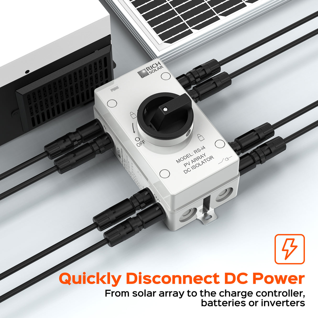 Solar PV DC Quick Disconnect Switch 1500V 55 Amps - RICH SOLAR