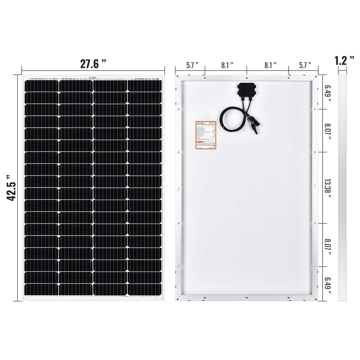 MEGA 150 Solar Panel | RICH SOLAR