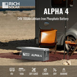 24V 100Ah Lithium Iron Phosphate Battery - RICH SOLAR