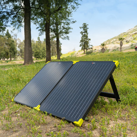 MEGA 100 Watt Portable Solar Panel Briefcase | Best 12V Panel for Solar Generators and Portable Power Stations | 25-Year Output Warranty - RICH SOLAR