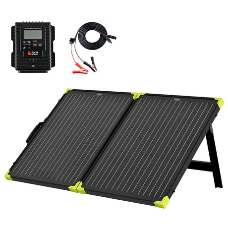 100 Watt Portable Solar Panel Briefcase by RICH SOLAR, ideal for on-the-go energy needs.