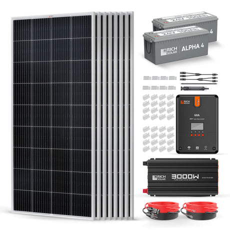 1600 Watt 24V Complete Solar Kit - RICH SOLAR