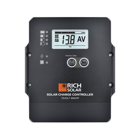 30 Amp PWM Solar Charge Controller | 12V 30A PWM Controller for RVs, Trailers, Campers, Vans, Boats, Off-Grid | Top Rated - RICH SOLAR