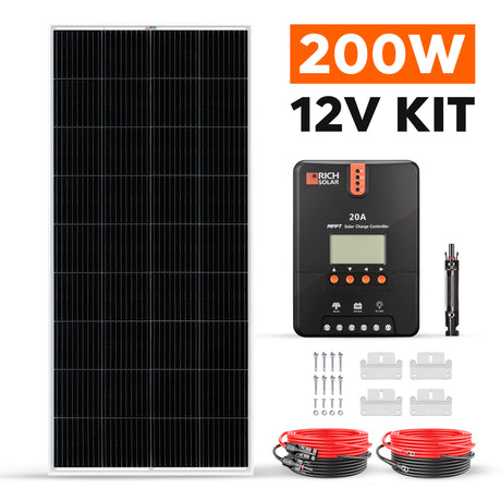 200 Watt Solar Kit - RICH SOLAR