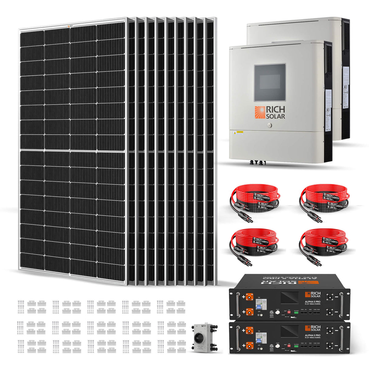 2500W 48VDC-240VAC Solar Kit