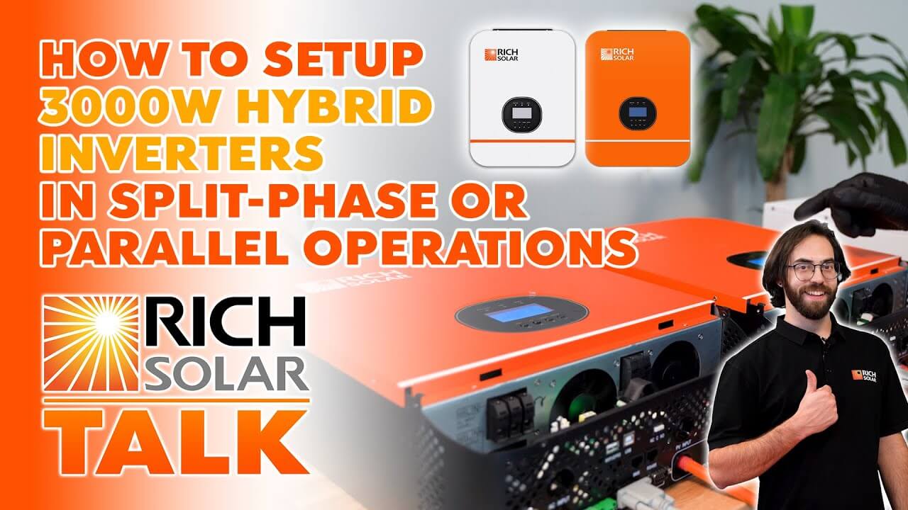 3000 Watt 3kW 48 Volt Off-grid Hybrid Solar Inverter by RICH SOLAR, combining efficiency and reliability for enhanced solar energy conversion.
