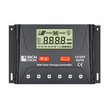 30 Amp PWM Solar Charge Controller | 12V/24V Auto 30A PWM Controller for RVs, Trailers, Campers, Vans, Boats, Off-Grid