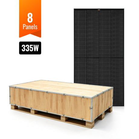 MEGA 335 PRO ONYX | 335 Watt Solar Panel | Premium Grid-tie or Off-grid Solar Panel for Residential, Commercial, Agriculture | 25-Year Output Warranty - RICH SOLAR