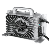 48V (57.6V) Waterproof LiFePO4 Charger | 20A / 25A,  100-240V AC, 8-in-1 Protection, Fan-Cooled