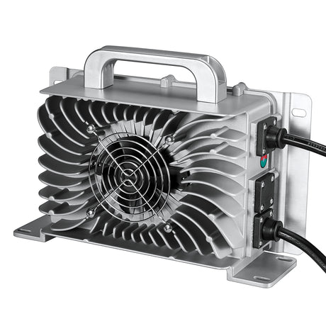 48V (57.6V) Waterproof LiFePO4 Charger | 20A / 25A,  100-240V AC, 8-in-1 Protection, Fan-Cooled - RICH SOLAR