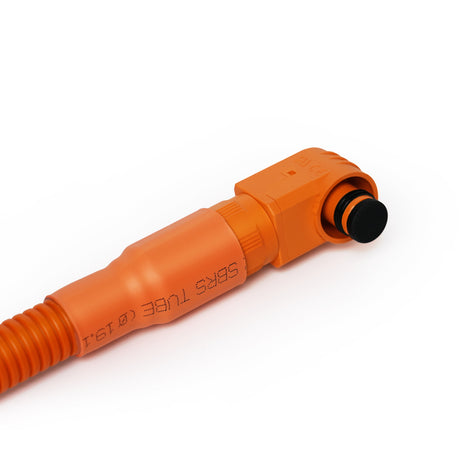 4 AWG 5/16” Battery Cables | Pair of 1 FT Orange & Black Pure Copper Battery Cables for Server Rack Busbar - RICH SOLAR
