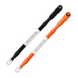 4 AWG 3/8” Battery Cables | Pair of Orange & Black Pure Copper Battery Cables for Server Rack Busbar - RICH SOLAR