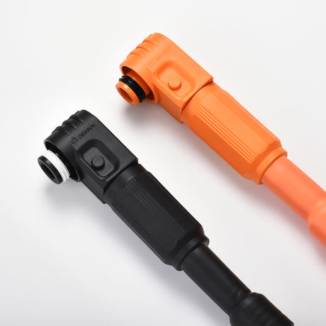 4 AWG 3/8” Battery Cables | Pair of Orange & Black Pure Copper Battery Cables for Server Rack Busbar - RICH SOLAR