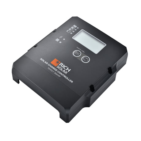 30 Amp PWM Solar Charge Controller | 12V 30A PWM Controller for RVs, Trailers, Campers, Vans, Boats, Off-Grid | Top Rated - RICH SOLAR