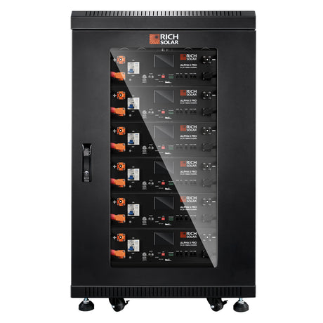 ALPHA 5 PRO | 51.2V 100Ah LiFePO4 Battery | Premium 48V Server Rack Lithium Battery for Residential, Commercial, RVs, Off-Grid | 7,000 Lifetime Cycles | 10 Year Warranty | UL1973, UL9540A Certified - RICH SOLAR