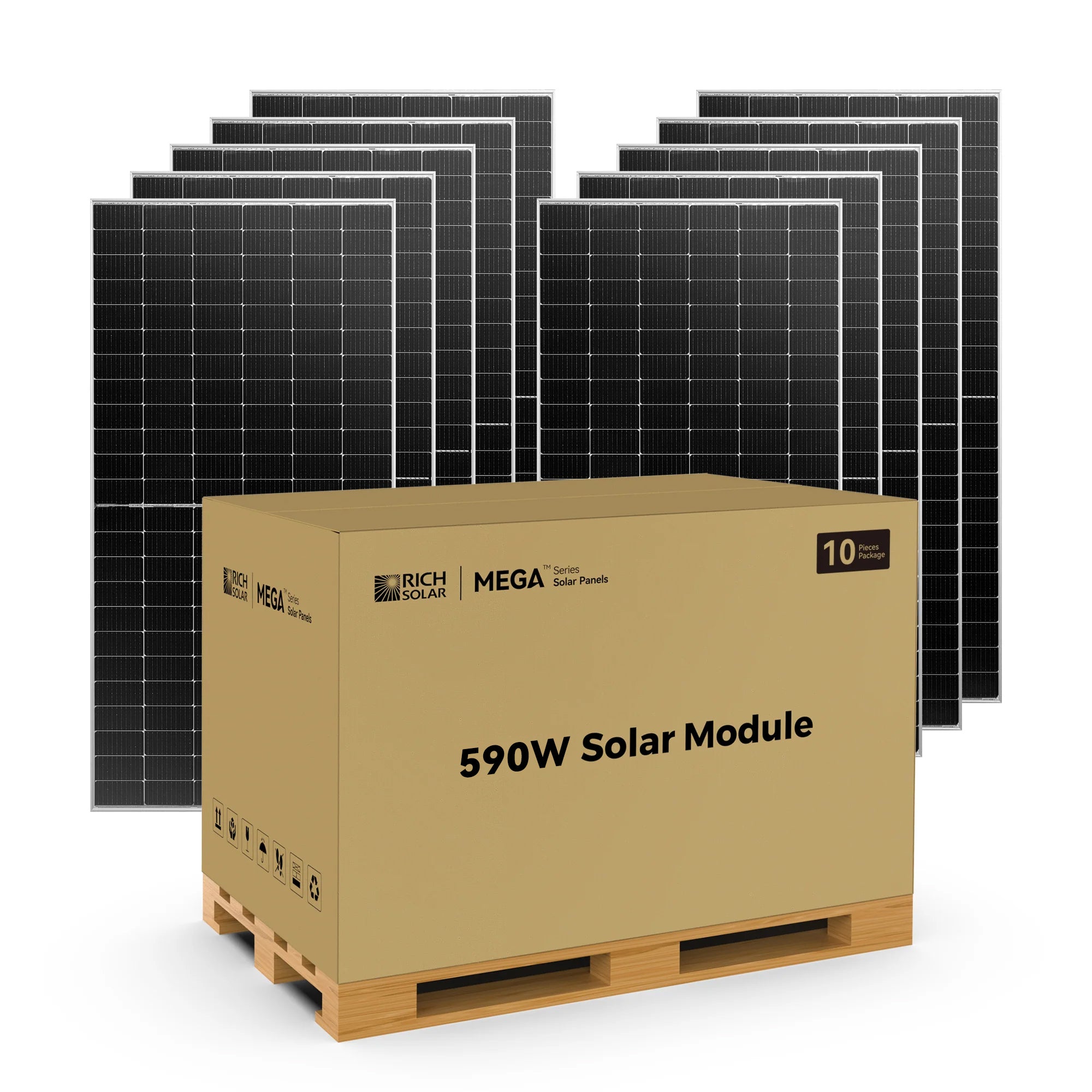 MEGA 590 BIFACIAL | 590 Watt Bifacial Solar Panel – RICH SOLAR