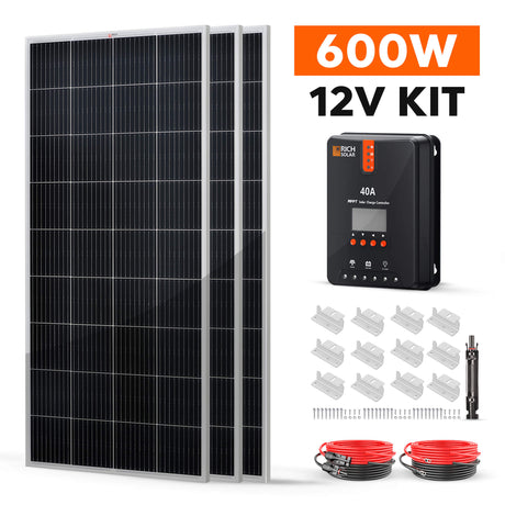 600 Watt Solar Kit - RICH SOLAR