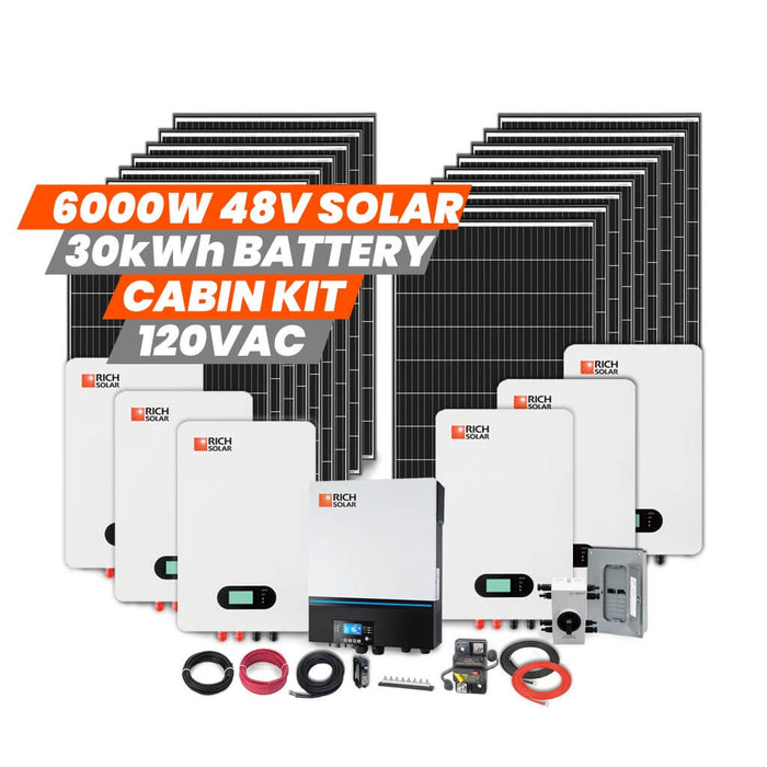 6000W 48V 120VAC Cabin Kit - RICH SOLAR