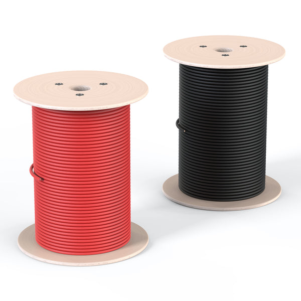 10 Gauge 600V Solar Panel Extension Cable | 10AWG 600 Volt PV Red and Black Solar Panel Extension Wire | Choose Gauge: 8AWG, 10AWG | Choose Spool Length: 500ft, 1000ft | UL Certified