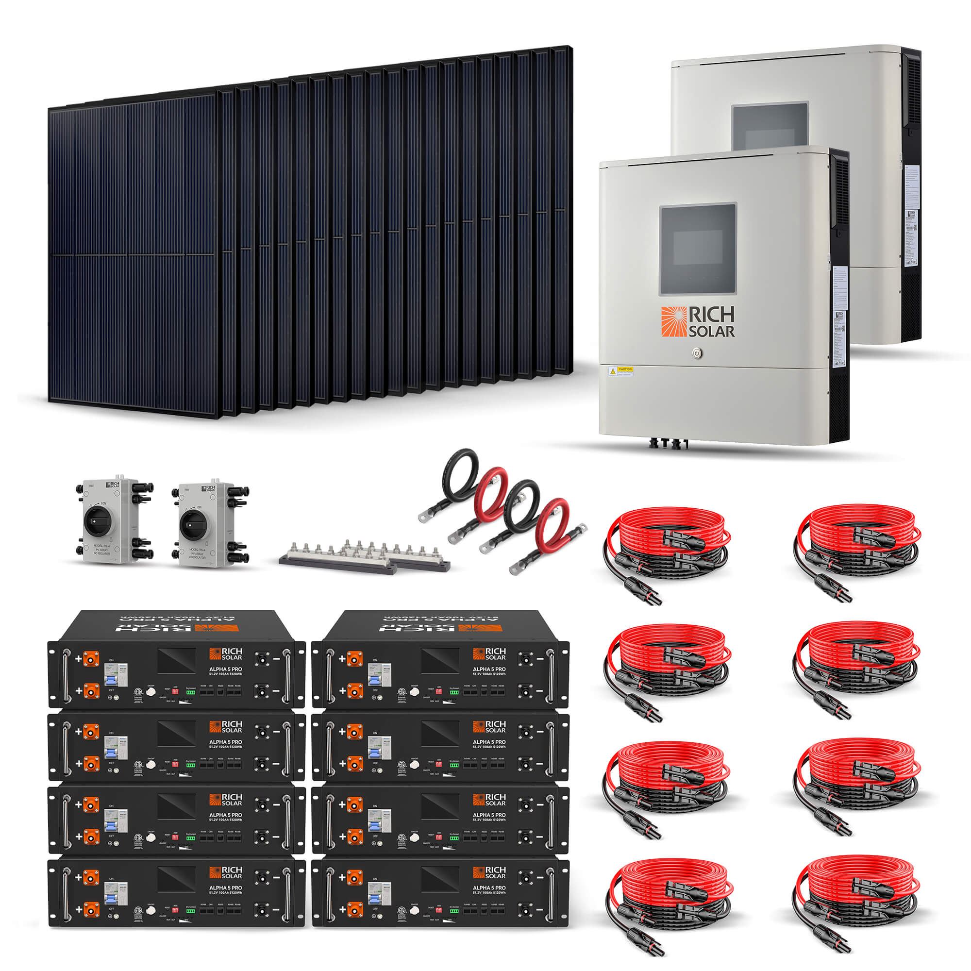 8000W 48V-120/240VAC Solar Kit – RICH SOLAR