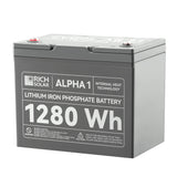 ALPHA 1 | 12V 100Ah LiFePO4 Battery | Powerful 12V Lithium Battery for RVs, Trailers, Vans, Boats, Off-Grid | 5,000 Lifetime Cycles | Bluetooth and Internal Heat Technology
