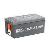 ALPHA 3 PRO | 12V 314Ah LiFePO4 Battery | 8,000+ Cycles | Built-in Heater & Bluetooth | Lithium Battery for RV, Off-Grid, Cabin & Backup Power - RICH SOLAR