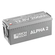 ALPHA 2 | 12V 200Ah LiFePO4 Battery | Powerful 12V Lithium Battery for RVs, Trailers, Vans, Boats, Off-Grid | 5,000 Lifetime Cycles | Bluetooth and Internal Heat Technology - RICH SOLAR