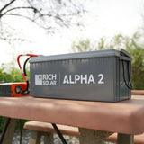 ALPHA 2 | 12V 200Ah LiFePO4 Lithium Iron Phosphate Battery w/ Internal Heat Technology and Bluetooth - RICH SOLAR