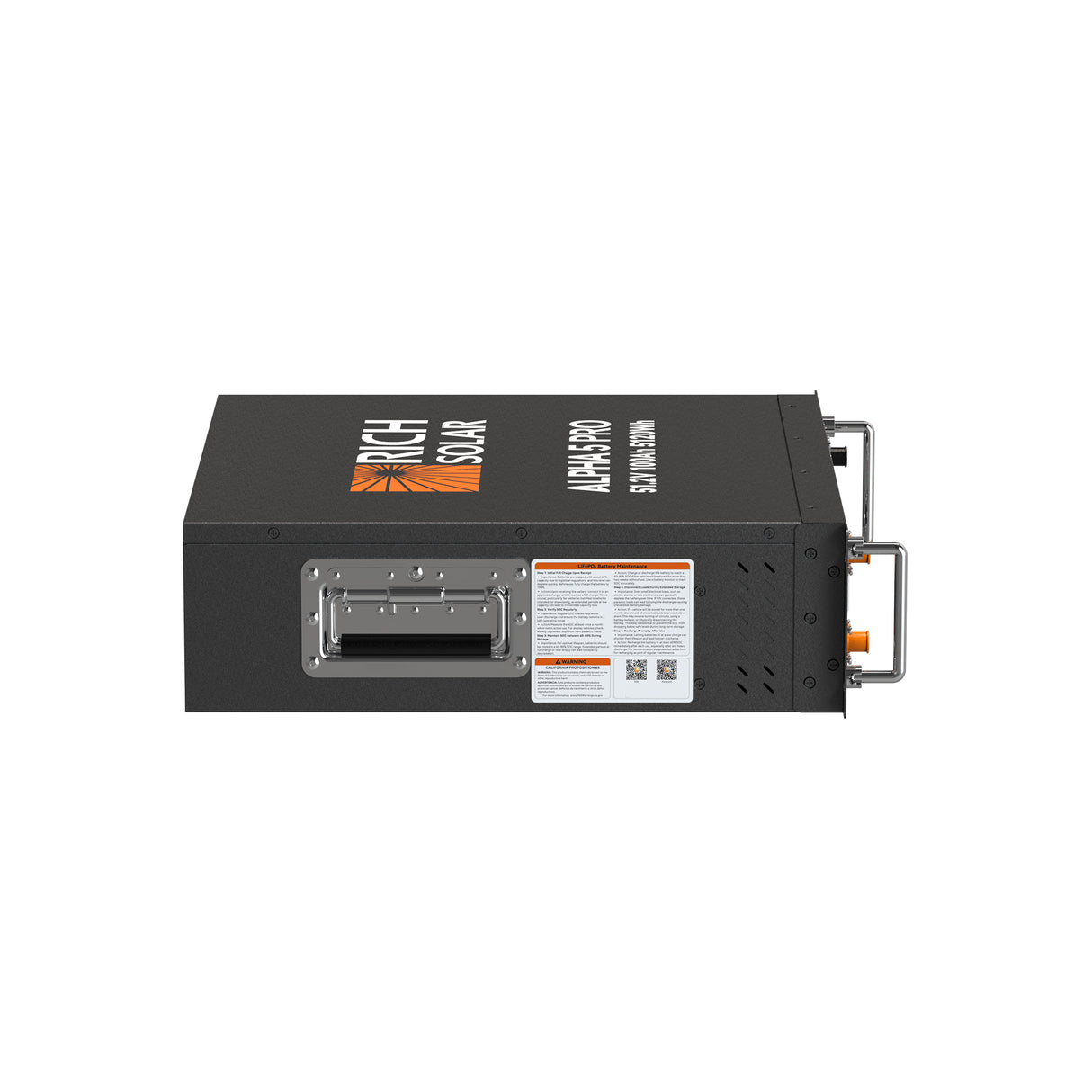 ALPHA 5 PRO | 51.2V 100Ah LiFePO4 Battery | Premium 48V Server Rack Lithium Battery for Residential, Commercial, RVs, Off-Grid | 7,000 Lifetime Cycles | 10 Year Warranty | UL1973, UL9540A Certified - RICH SOLAR