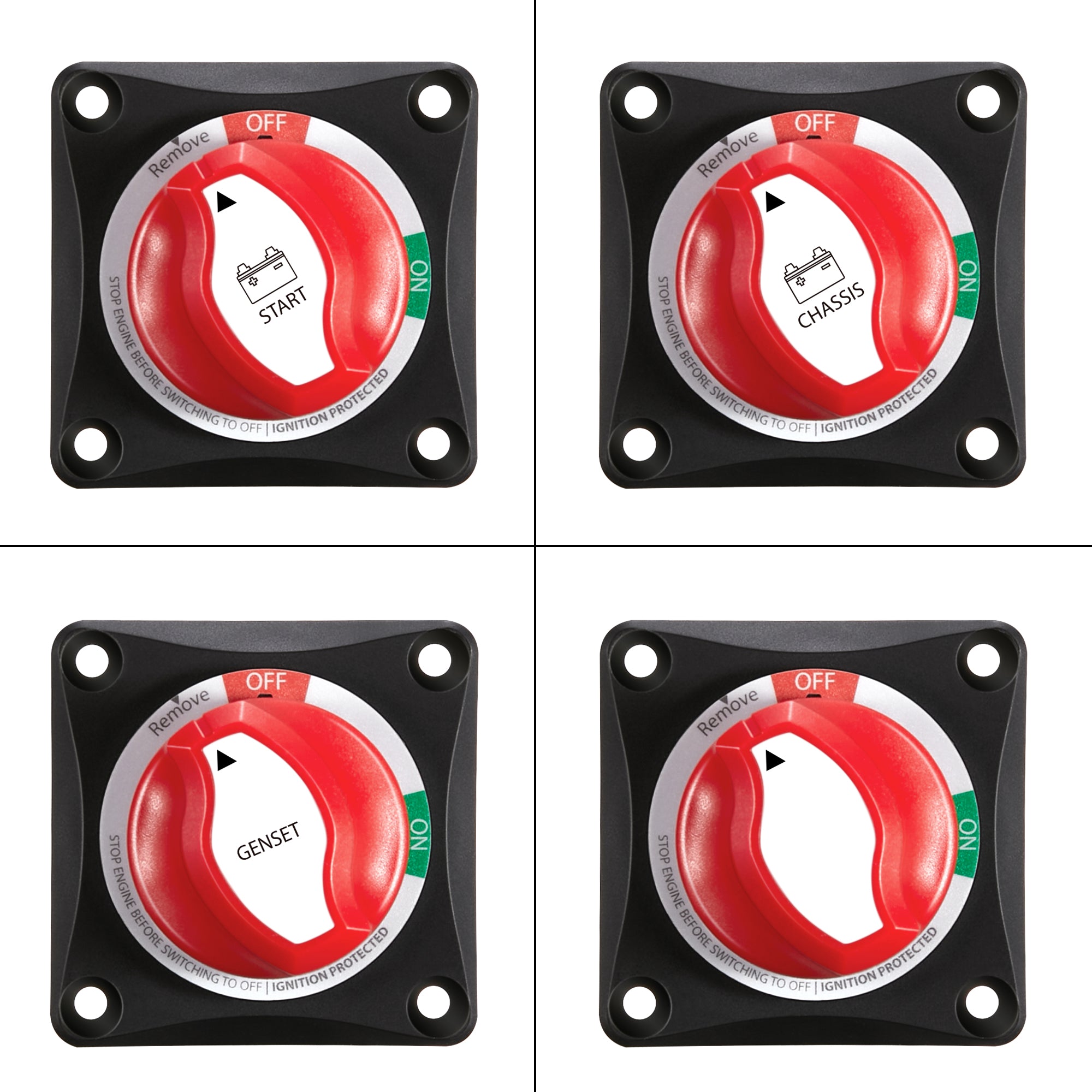 275A On/Off Battery Switch | 275 Amp DC Switch with Removable Knob