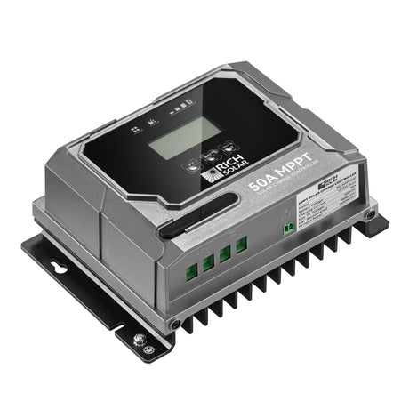 BRAVO 50 | 50 Amp MPPT Solar Charge Controller | Premier 50A 12V/24V MPPT Solar Controller for RVs, Trailers, Campers, Vans, Boats, Off-Grid | Awarded #1 Solar Controller 2025 - RICH SOLAR