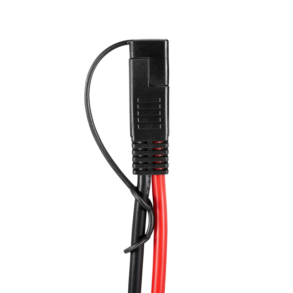 Rich Solar RS-M2S SAE connector close-up with protective dust cap