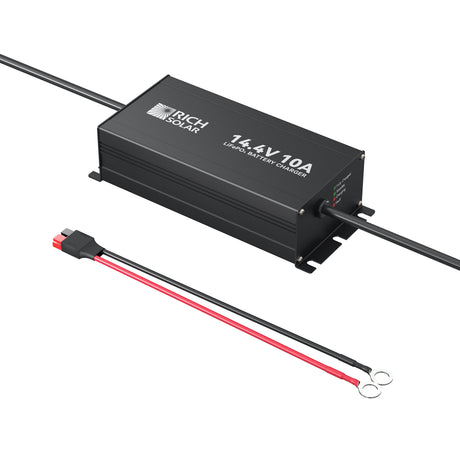 12V(14.4V) 10A | 100-240VAC | 12V LiFePO4 Battery Charger - RICH SOLAR