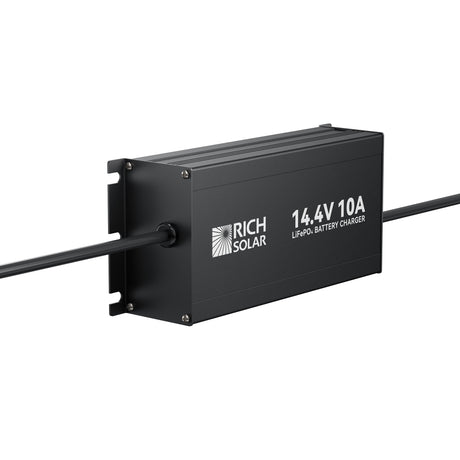 12V(14.4V) 10A | 100-240VAC | 12V LiFePO4 Battery Charger - RICH SOLAR