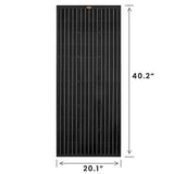 Mega 100 Watt Solar Panel Black FREE SHIPPING - RICH SOLAR