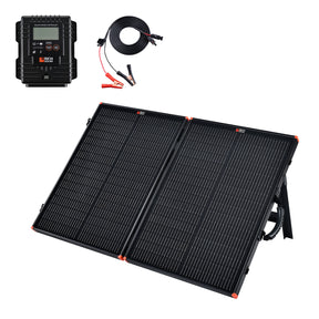 MEGA 100 Portable Briefcase Charging Kit | 100 Watt Portable Solar Panel | Premium 12V Portable Solar Panel for Generators, Boats, Power Stations | High Efficiency - RICH SOLAR