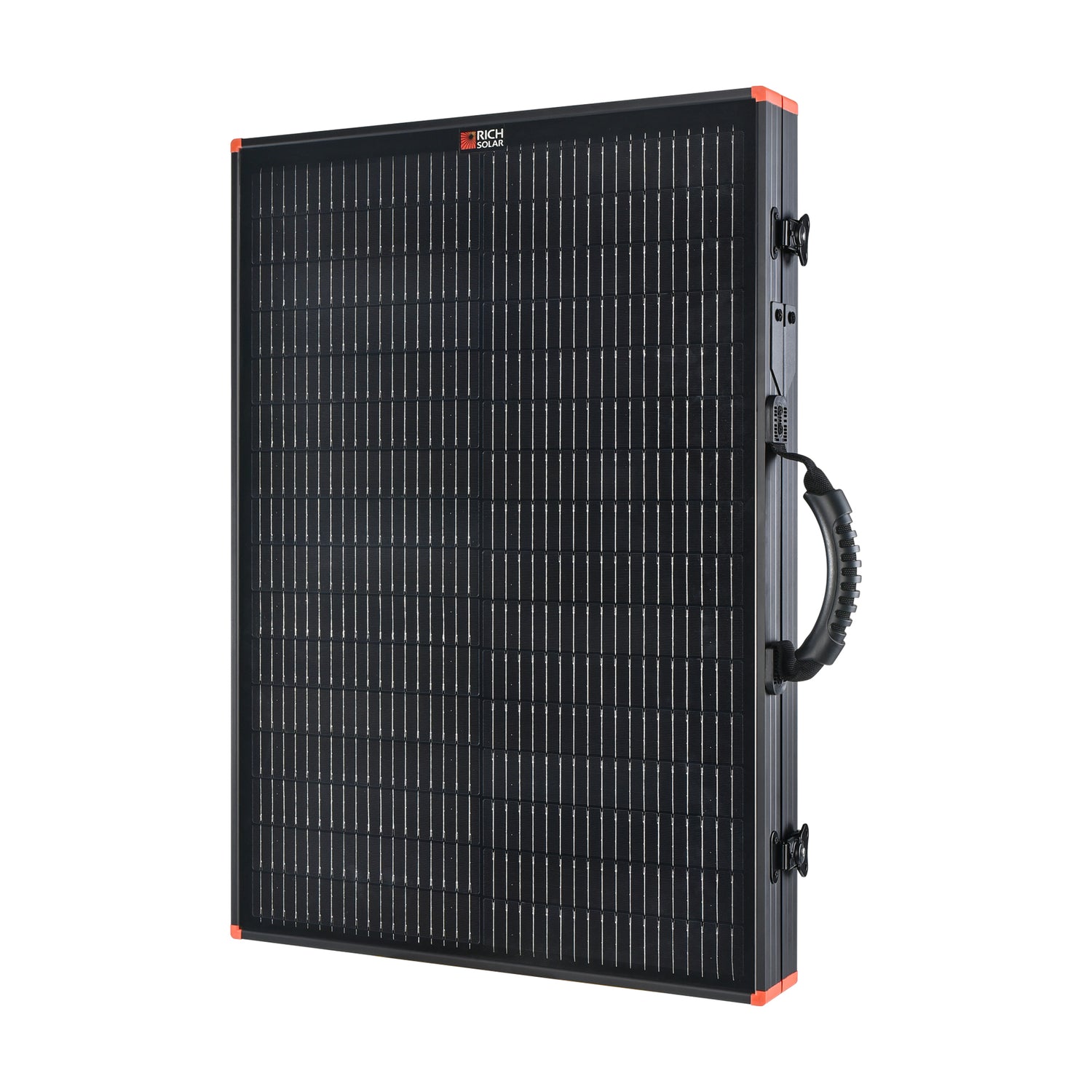MEGA 100 Portable Briefcase Charging Kit | 100 Watt Portable Solar Panel | Premium 12V Portable Solar Panel for Generators, Boats, Power Stations | High Efficiency - RICH SOLAR