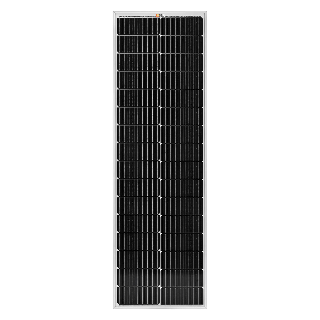 MEGA 100 SLIM | 100 Watt Slim Solar Panel | Compact 12V Off-Grid Narrow Solar Panel for Campers, Overlanders, Boats | 25-Year Output Warranty | UL Certified - RICH SOLAR
