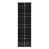 MEGA 100 SLIM | 100 Watt Slim Solar Panel | Compact 12V Off-Grid Narrow Solar Panel for Campers, Overlanders, Boats | 25-Year Output Warranty | UL Certified - RICH SOLAR