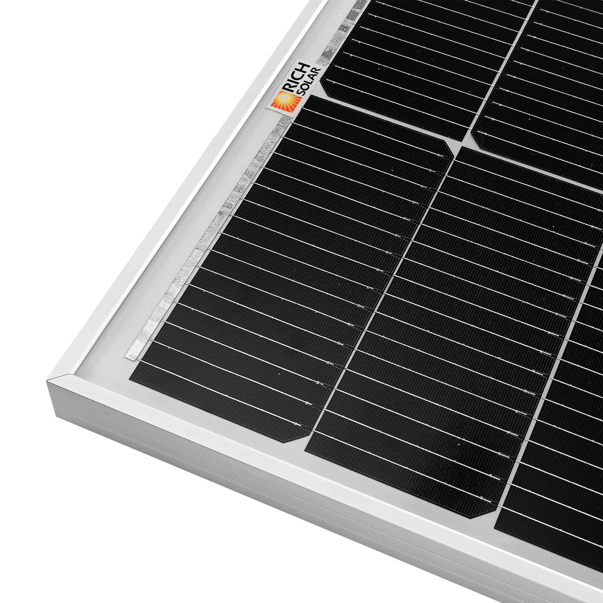 MEGA 100 SLIM | 100 Watt Slim Solar Panel | Compact 12V Off-Grid Narrow Solar Panel for Campers, Overlanders, Boats | 25-Year Output Warranty | UL Certified - RICH SOLAR