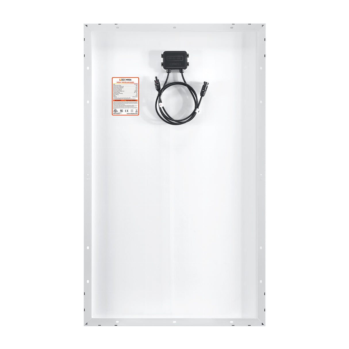 MEGA 150 | 150 Watt Solar Panel | Lightweight 12V Off-Grid Solar Panel for RVs, Cabins, Boats | 25-Year Output Warranty | UL Certified