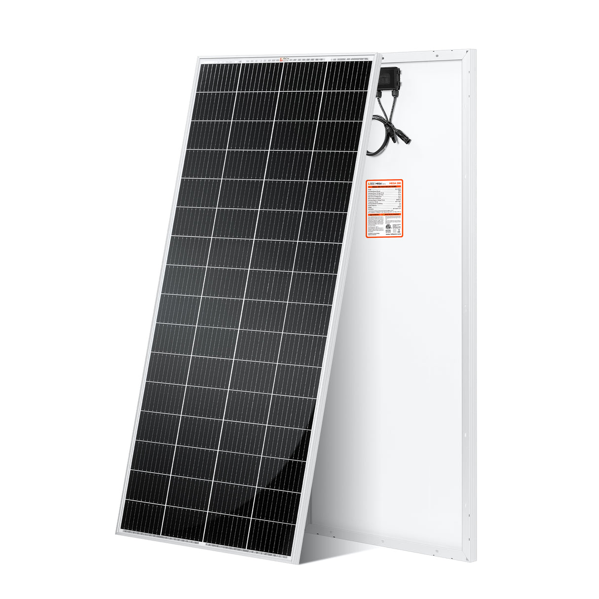 MEGA 200 MAX | 200 Watt 24 Volt Solar Panel | Premium 24V Off-Grid Solar Panel for RVs, Trailers, Cabins | 25-Year Output Warranty | UL Certified - RICH SOLAR