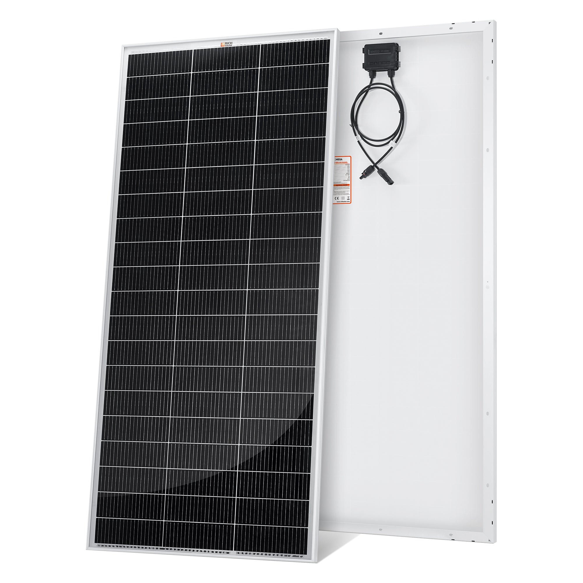 MEGA 200 PRO | 200 Watt 24 Volt Solar Panel | Premium 24V Off-Grid Solar Panel for RVs, Trailers, Cabins | 25-Year Output Warranty | UL Certified