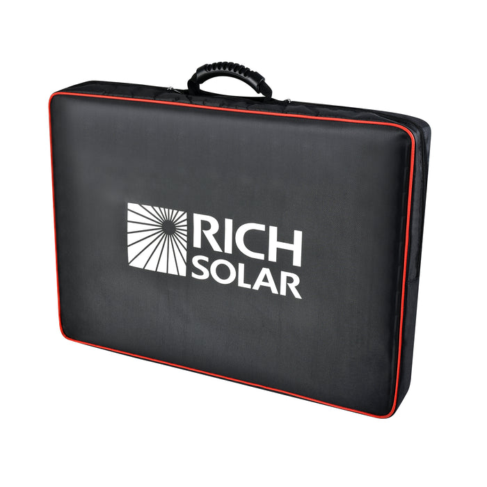 Rich Solar MEGA 200 Briefcase MC4 output cable connector detail
