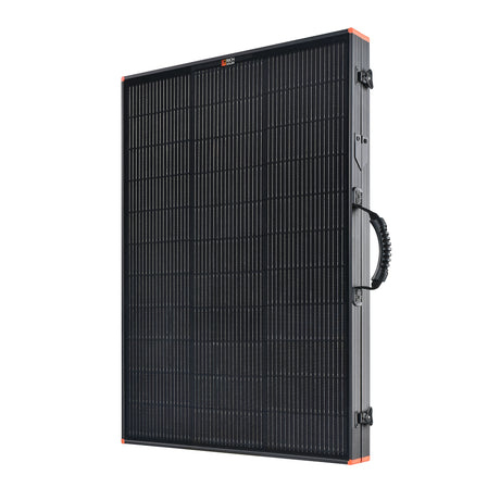 MEGA 200 Portable Briefcase Charging Kit | 200 Watt Portable Solar Panel | Premium 12V Portable Solar Panel for Generators, Vans, Campers | High Efficiency - RICH SOLAR