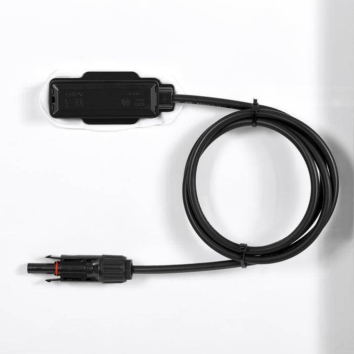 Rich Solar MEGA 220 MC4 connector close up