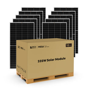 MEGA 335 PRO | 335 Watt Solar Panel | Premium Grid-tie or Off-grid Solar Panel for Residential, Commercial, Agriculture | 25-Year Output Warranty | UL Certified - RICH SOLAR