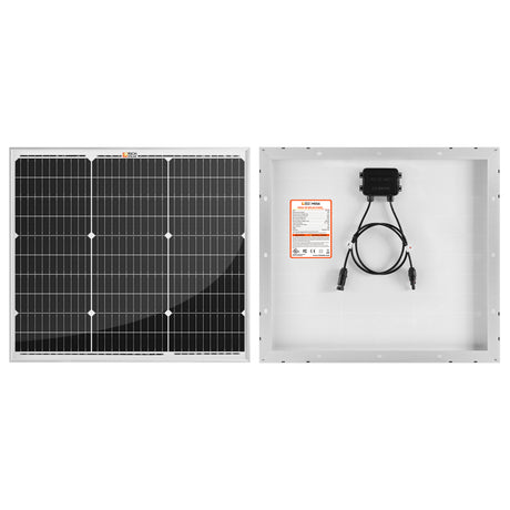 MEGA 50 | 50 Watt Solar Panel | Compact 12V Off-Grid Solar Panel for Boats, Vans, Trailers | 25-Year Output Warranty | UL Certified - RICH SOLAR