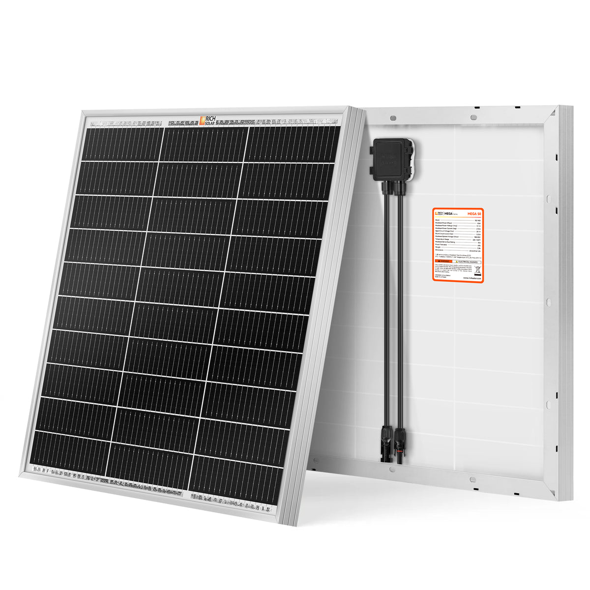 Solar Module 50w MEGA 50 Solar Panel | RICH SOLAR